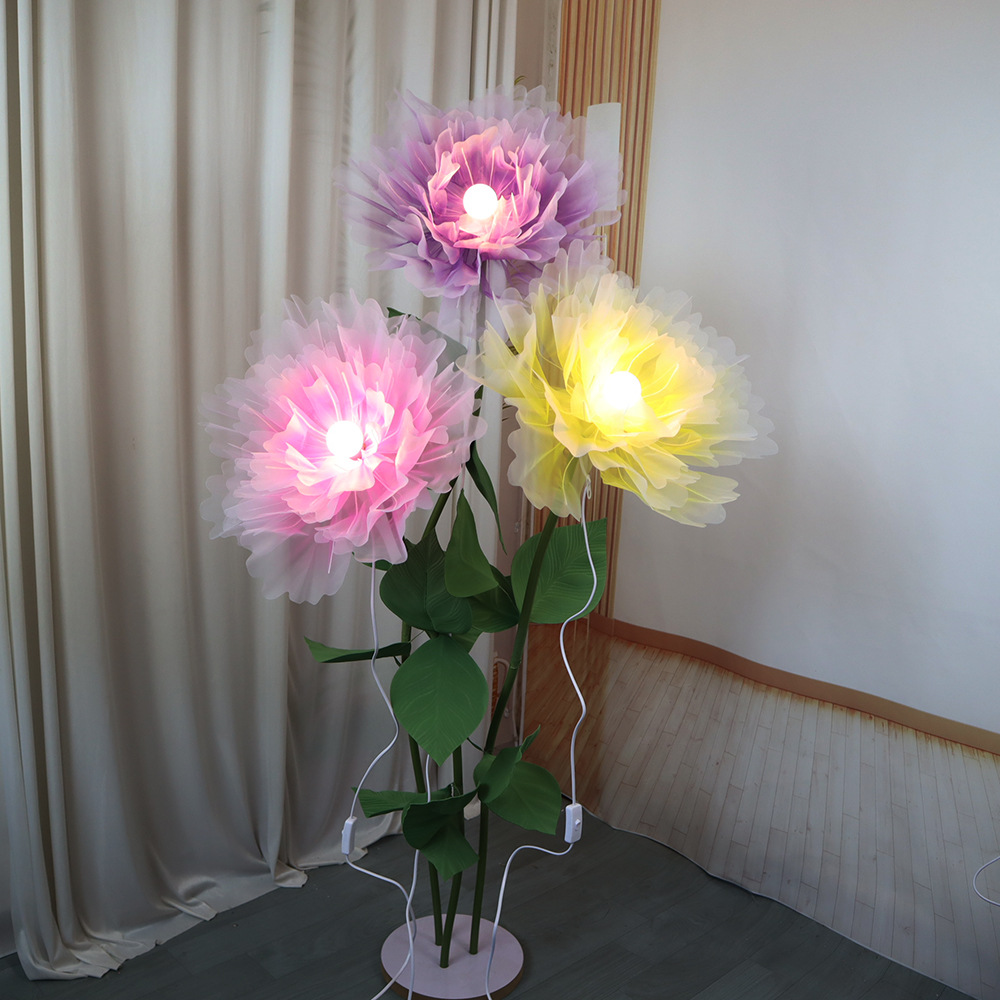 Photography Lighting Layout - NEW 3D Flower Lights Fabric Handmade