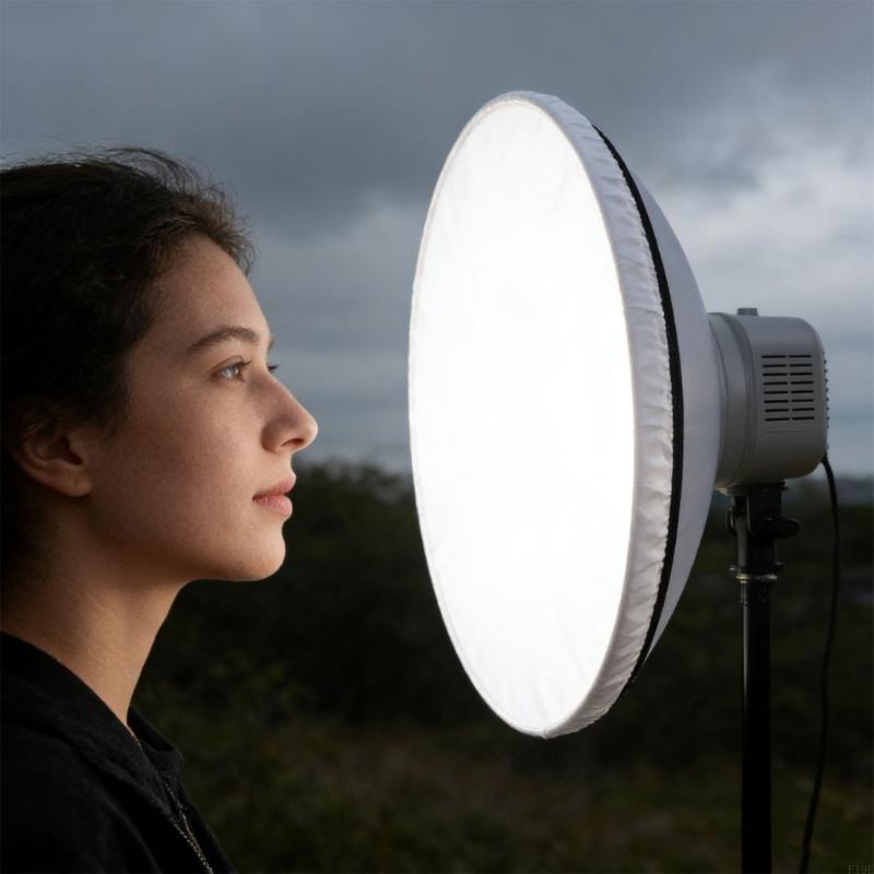 Photography Lighting Beauty Dish - 42Cm Mềm Khuếch Tán Vỏ Đèn