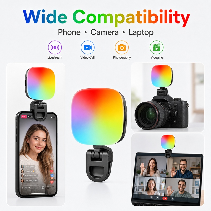Photography Lighting Handheld - Portable RGB LED Fill Light Pocket
