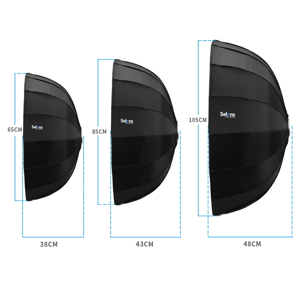 Photography Lighting Beauty Dish - Selens Khuếch Tán Phản Xạ Parabol