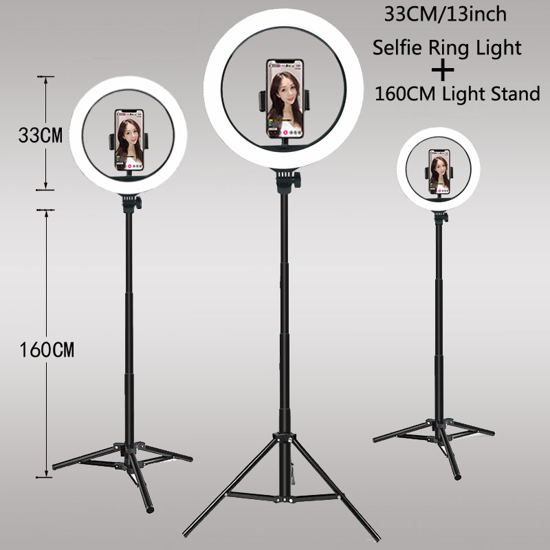 Photography Lighting Set Up - 26 33CM Video Lights Dimmable Light