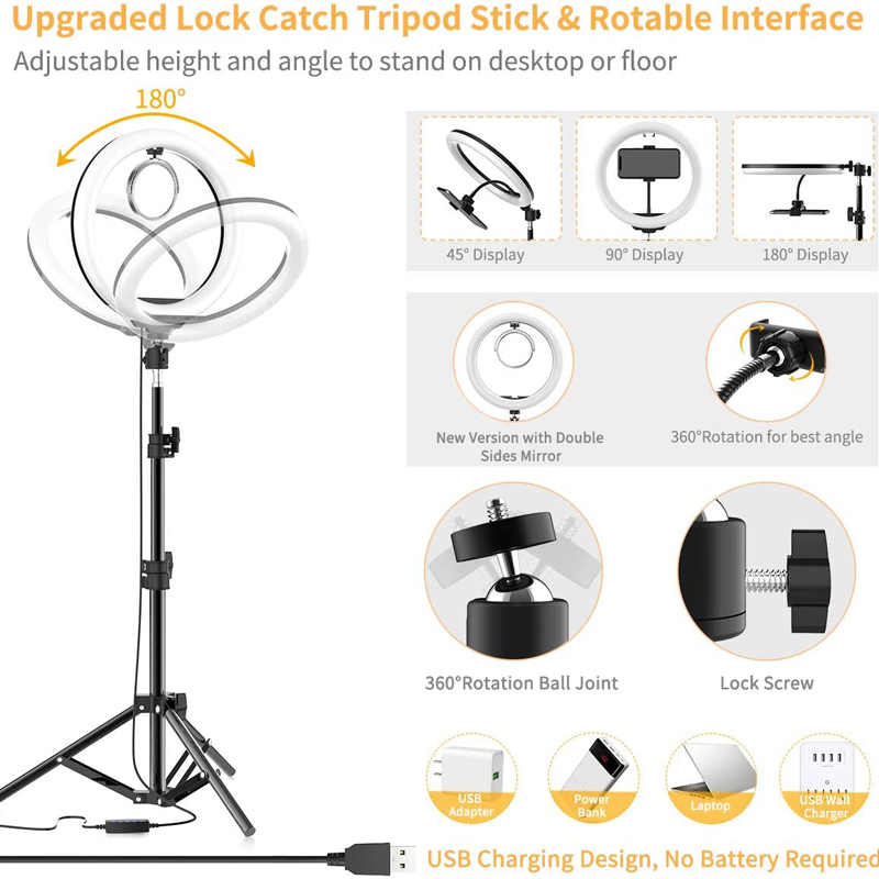16/26/33cm Selfie Ring Light P - đánh giá và giá Photography Lighting Set Up