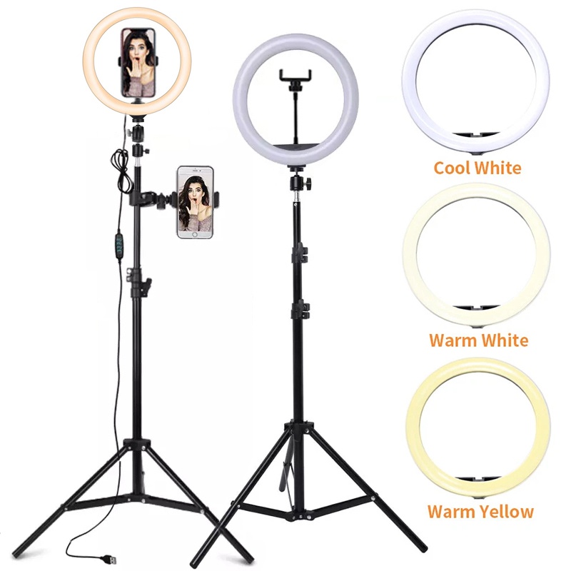 6/10/12 Inch LED Selfie Ring L - đánh giá và giá Photography Lighting Set Up