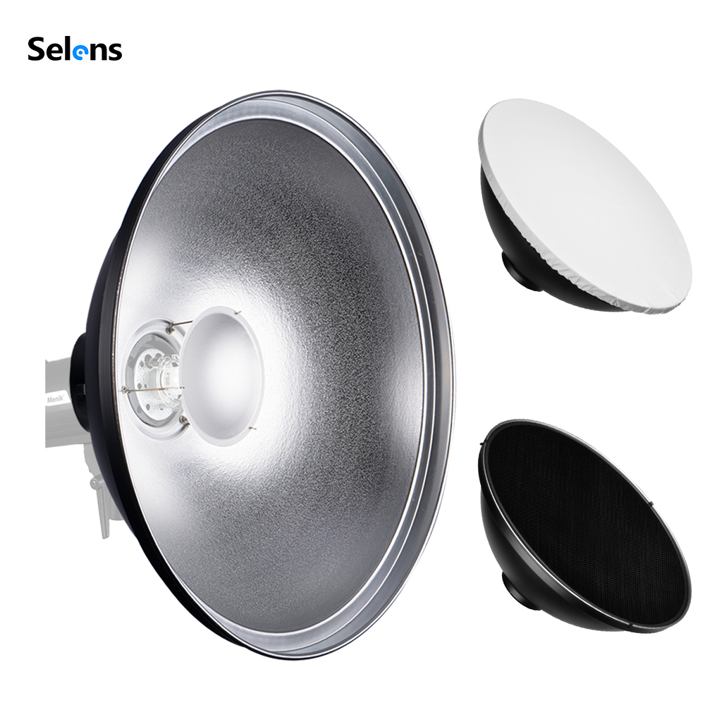 Selens 30/42/55cm Beauty Dish  - đánh giá và giá Photography Lighting Beauty Dish