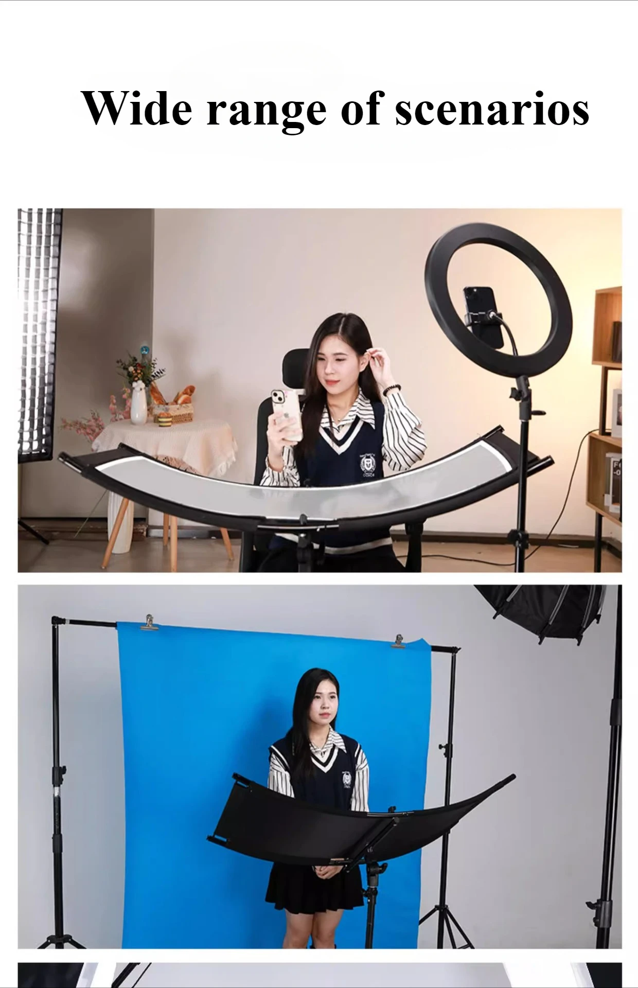 4-Color Cloth U-Type Reflector - đánh giá và giá Photography Types Of Lighting