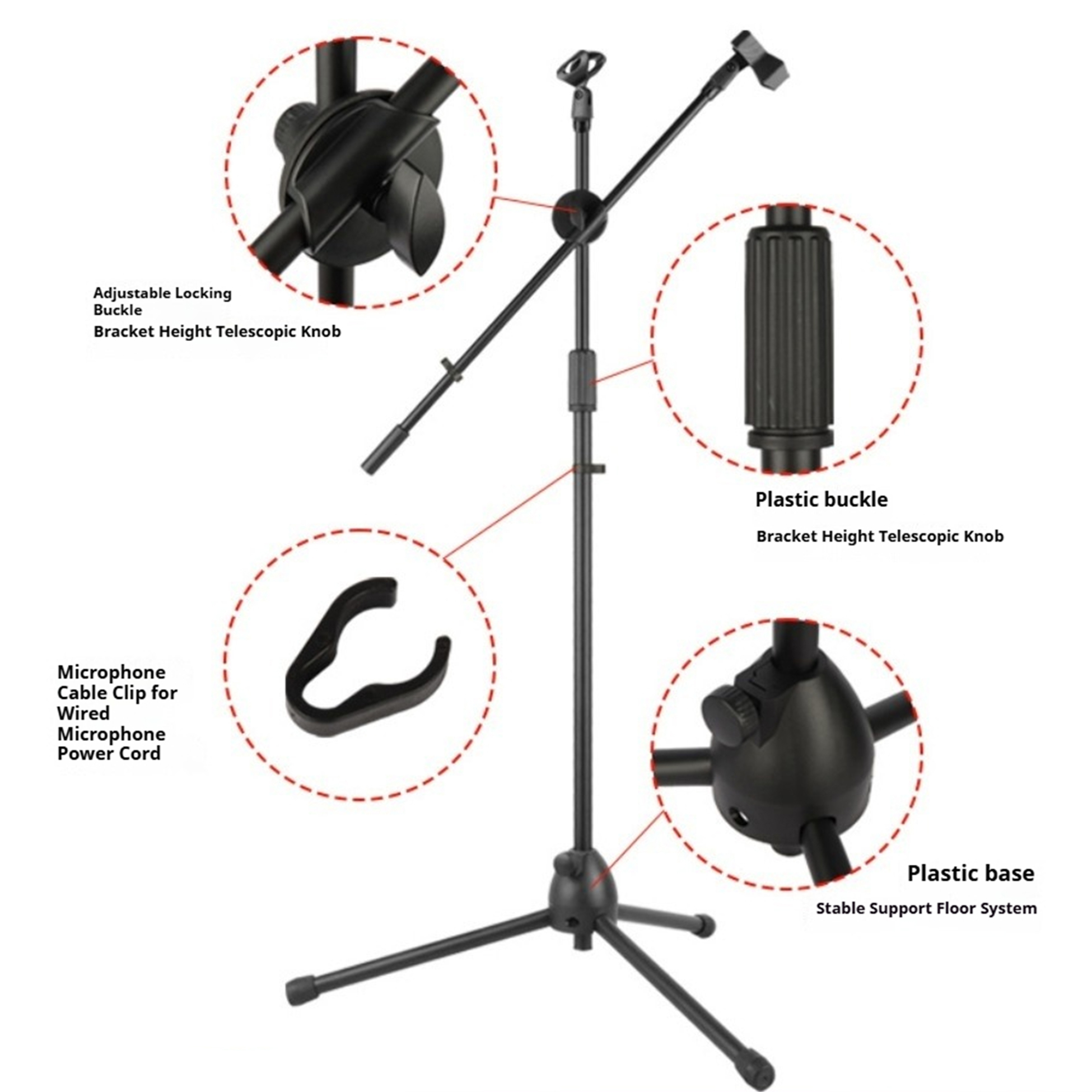 Performance Microphone Floor S - đánh giá và giá Boom Arm Stand