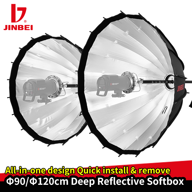 JINBEI 120cm Deep Reflective P - đánh giá và giá Parabolic Umbrella Deep