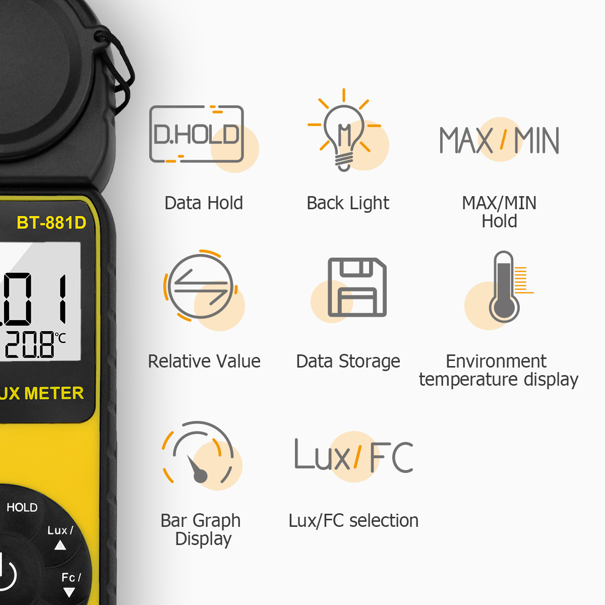 Digital Lux Meter 400,000 Lux  - đánh giá và giá Photography Lighting Handheld