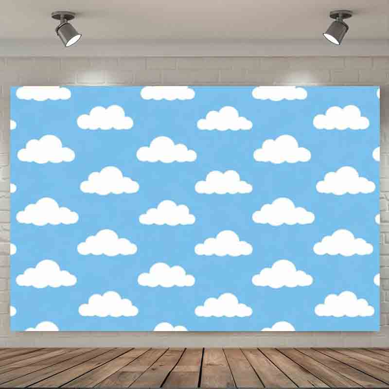 Cartoon Simple Blue Sky White  - đánh giá và giá Portrait Photography With Lighting