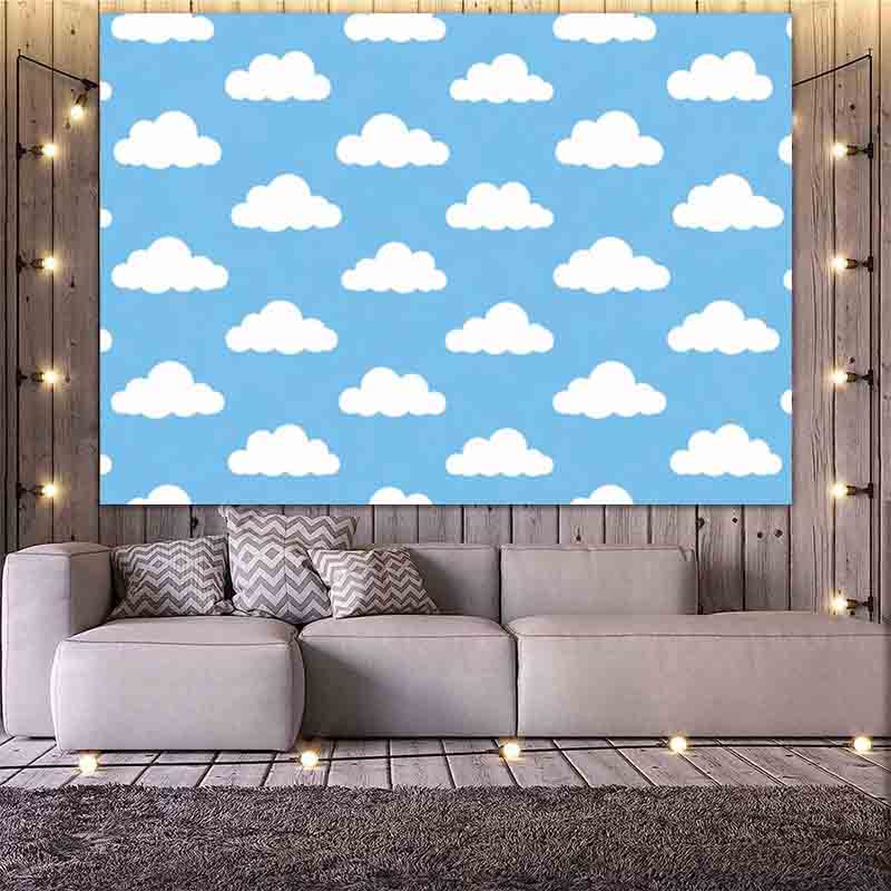 Cartoon Simple Blue Sky White  - đánh giá và giá Portrait Photography With Lighting