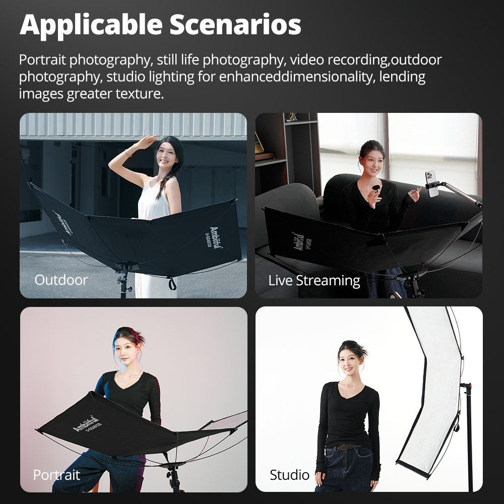 AMBITFUL 3in1 U-Type Light Dif - đánh giá và giá Photography Types Of Lighting