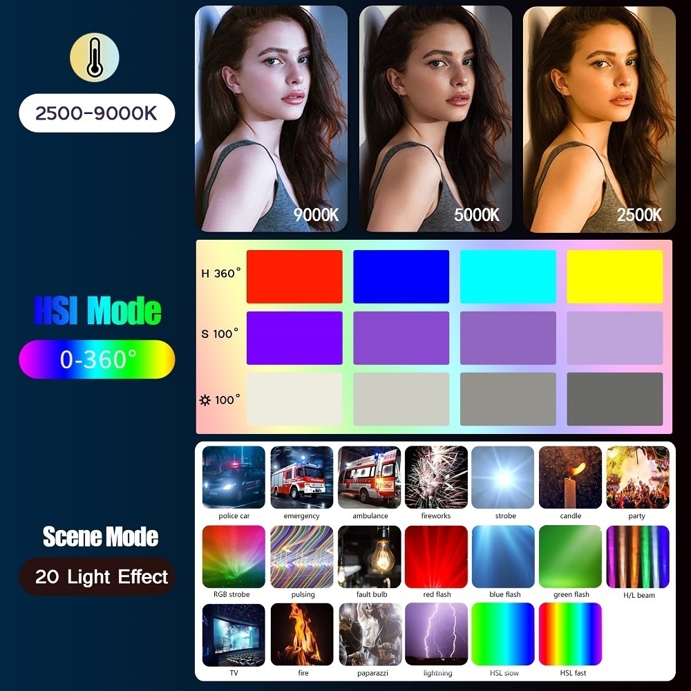50CM RGB Stick Light Wand Ligh - đánh giá và giá Photography Types Of Lighting
