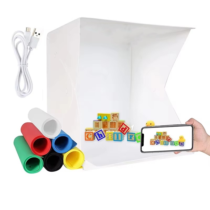 Folding Lightbox Portable Phot - đánh giá và giá Photography Lighting Set Up