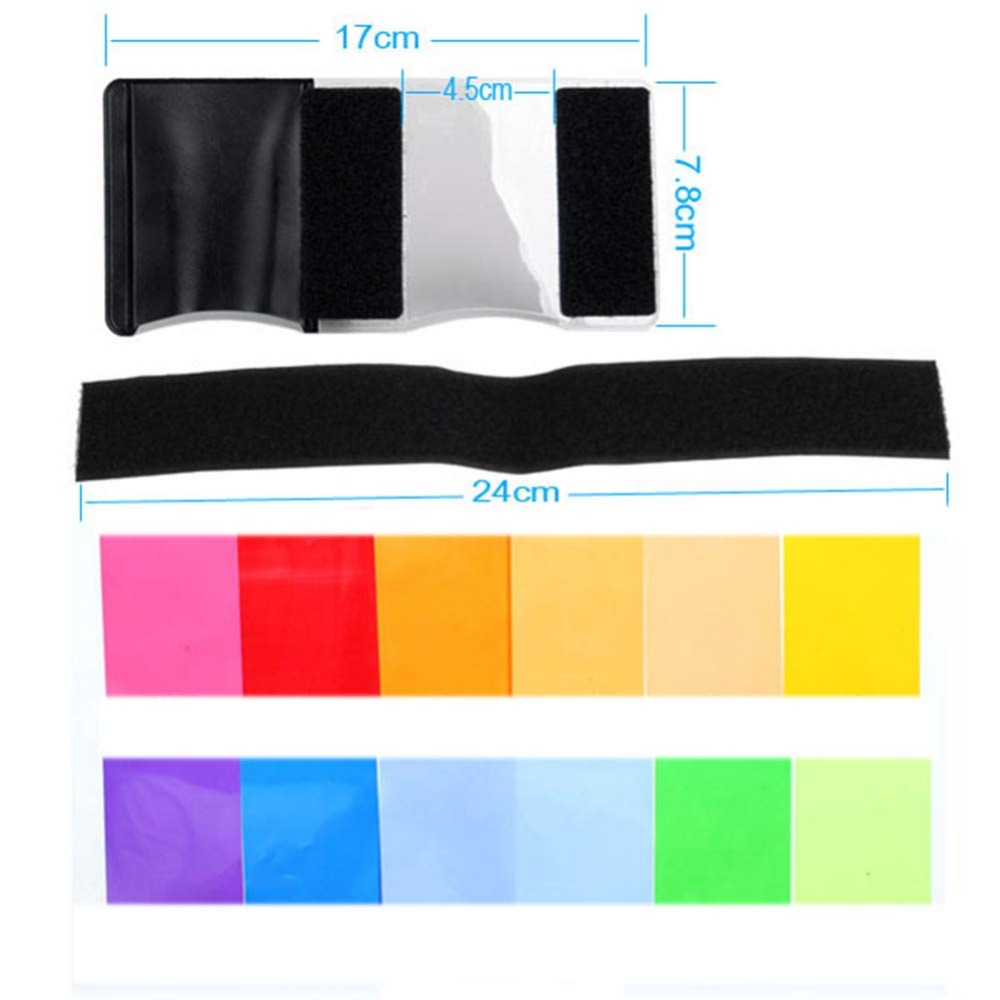 12 Colors Camera Flash Gels Li - đánh giá và giá Portrait Photography With Lighting