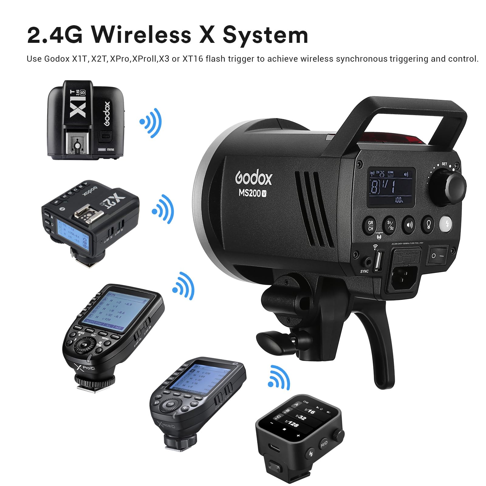 Godox MS200V Studio Strobe Fla - đánh giá và giá Portrait Photography With Lighting