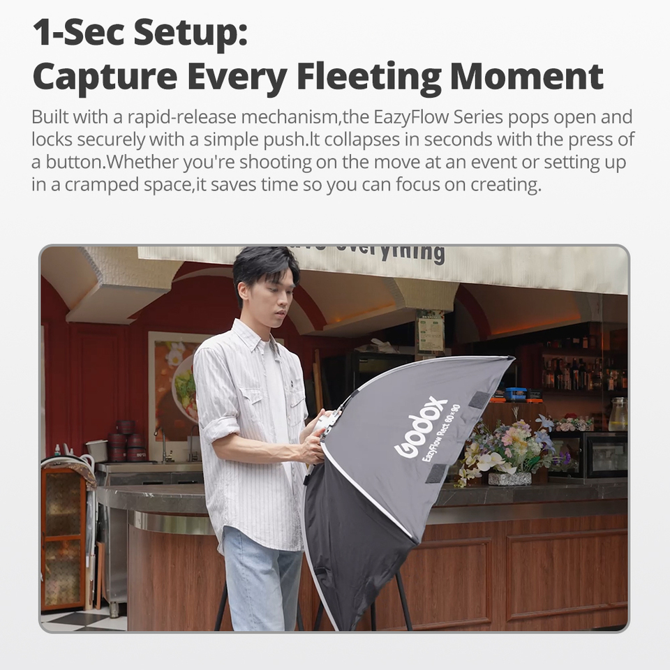 Godox EazyFlow series Foldable - đánh giá và giá Photography Lighting Set Up