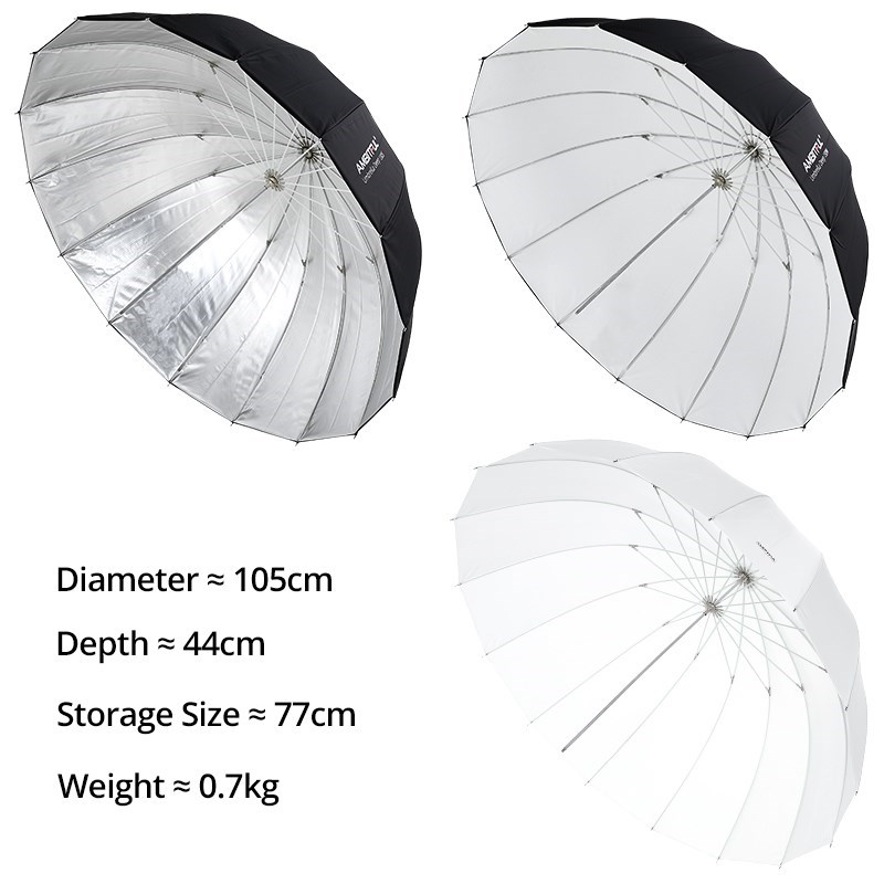 AMBITFUL 105cm 130cm 160cm Dee - đánh giá và giá Parabolic Umbrella Deep